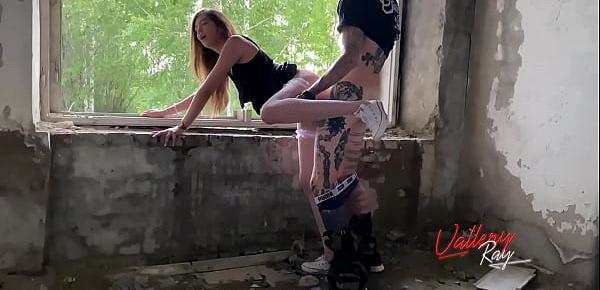  Hard Fuck  Schoolgirl  On Abandoned Building Without Her Desire